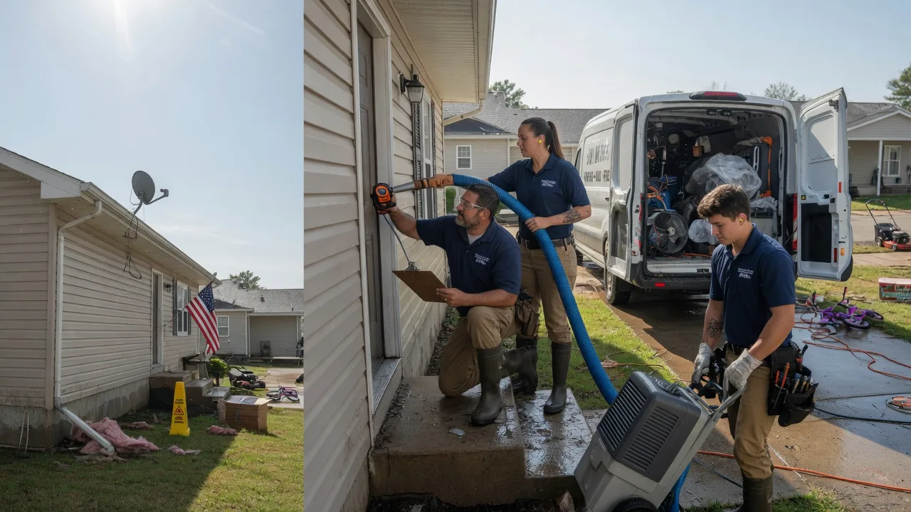 Ceiling Water Damage Restoration in Cement, OK near me